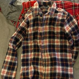 Rivertrail flannel large regular fit red blue white yellow plaid